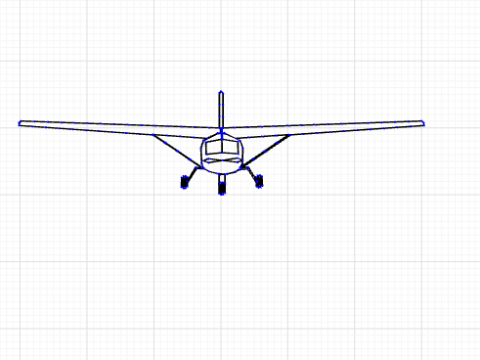 Cessna größere Stiche doppelt