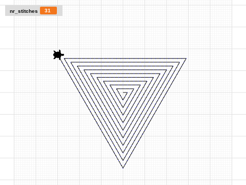 Triangle spiral