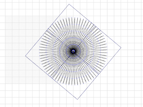 Ananas Stern in Miniquadrat