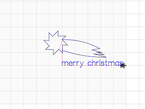 shooting star w merry christmas