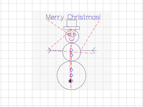 Christmas snowman design