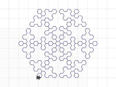 Sierpinski Arrowhead Curve Star 001