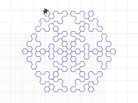 Sierpinski Arrowhead Curve Star 002