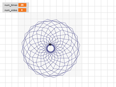 turtle stitch spiral shapes