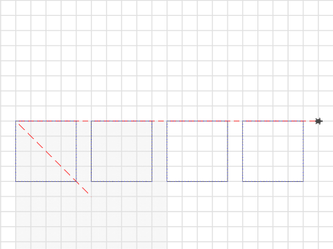 line of squares - procedures