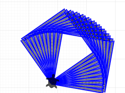 Fanned squares tatami