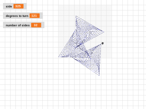 triple run triangle stich