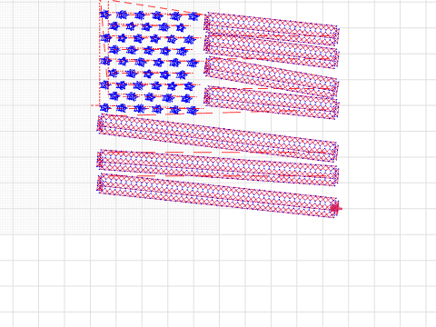 Sunday Challenge #3 - Vera Molnar Inspired American Flag