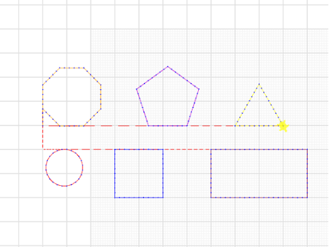 Red Cirlcle Blue Square Lab RA 2