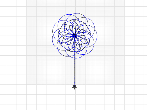 Loops flower and pinwheel