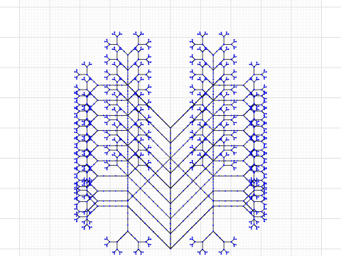 V Tree Snowflake C Recursive Design Playground