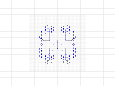 V Tree Snowflake C Recursive Design Playground/1