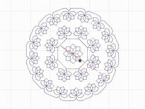 Octagon Flower Doily