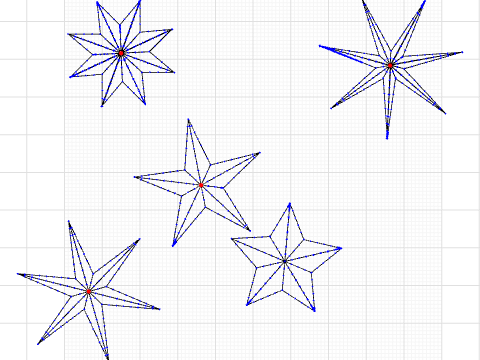 Random Pointed Stars