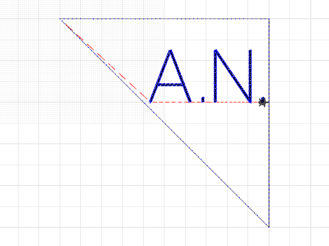Corner bookmark with A.N