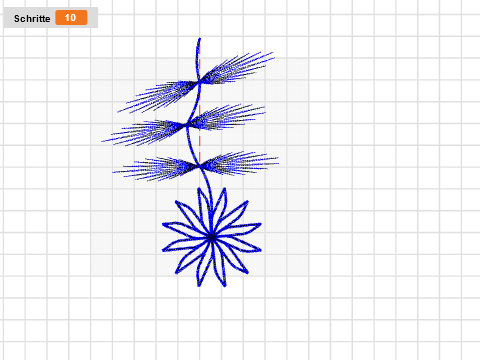 hanging flower with leafs
