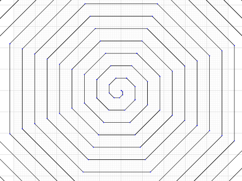 spirals & polygons