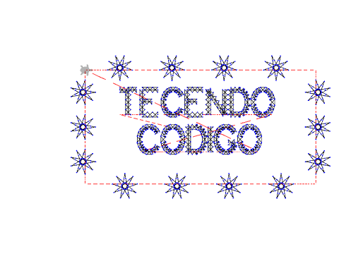 letras con debuxo recursivo decorativo