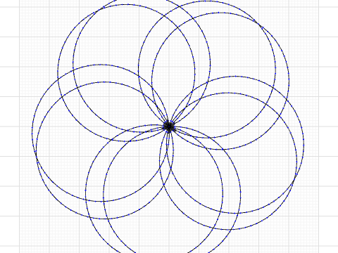 flower of circles multiplied