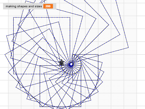 variables making shapes and sizes