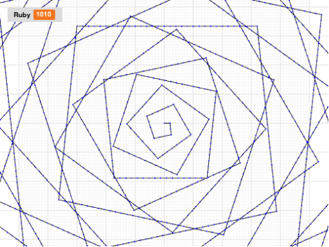 #6 Using variables to make spirals Parsons Problem as