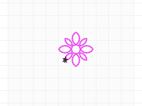 Turtle Stitch flower 