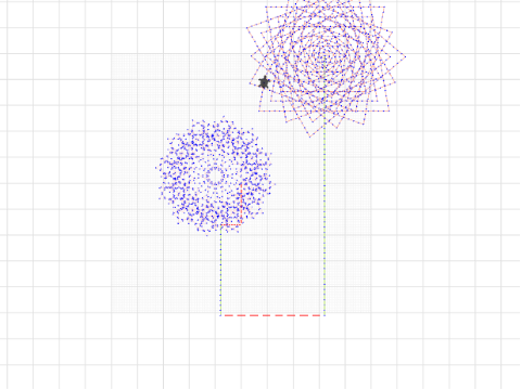 project 1 embroidery design- dandelion and dahlia