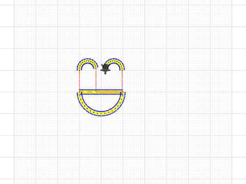 smily face earrings