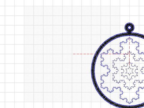 Koch Snowflake Ornament