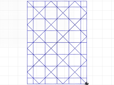 Sashiko - Koshi - Checks - Overlaid Check Pattern