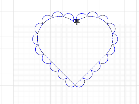 Variable Size Heart and A Variable Scalloped Heart