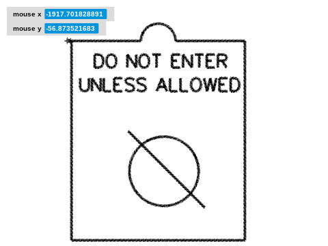 DO NOT ENTER door hanger