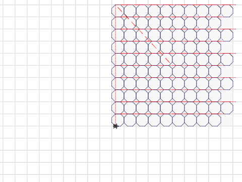 0302 Semi-regular tessellations - Octagon + Square Tessellation