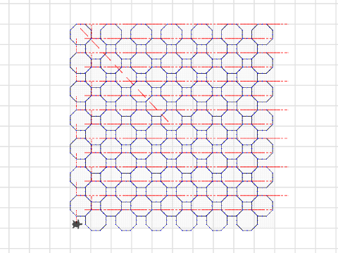 0303 Semi-regular tessellations - Octagon + Square Tessellation 2