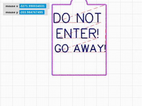 GO AWAY SIGN