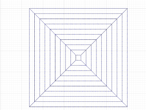 Nested Squares with Diagonals