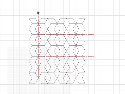 Cube pattern finish