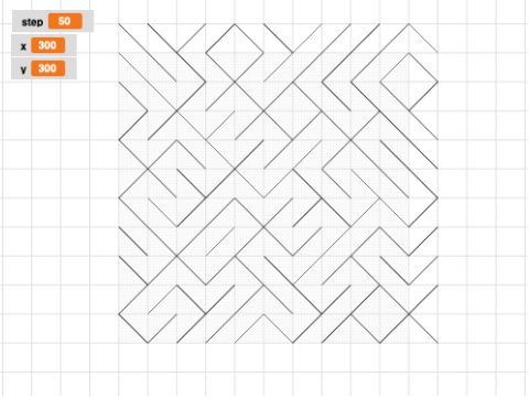 the randomly generated pattern