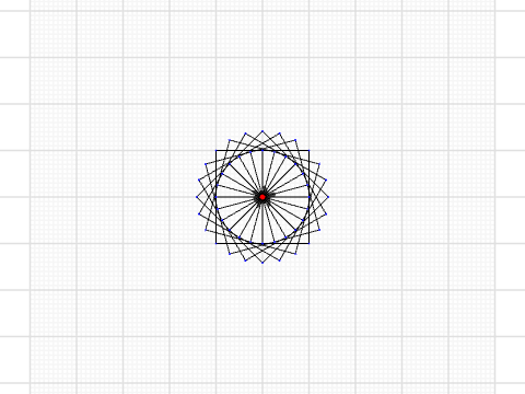 Viereckmandala 3cm Ab