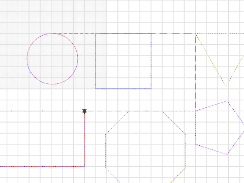 Red circle Blue square lab LC