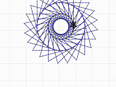 Viele Dreiecke Mandala