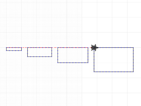 4 different size rectangles