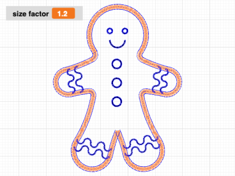 A Resizable Gingerbread Man To Be Appliqued