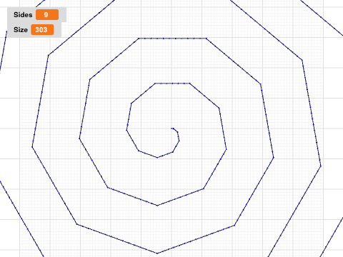 Lesson 4 square spiral
