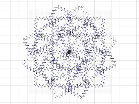 8 square zig zag