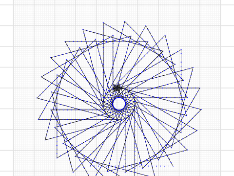 Mrs Aston triangle pattern no centre