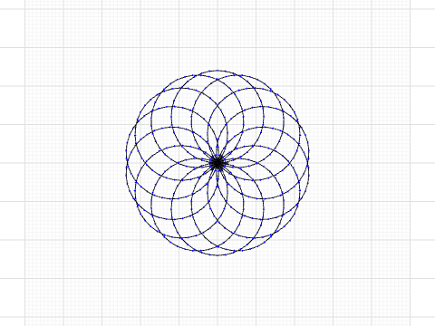 Flower with circles