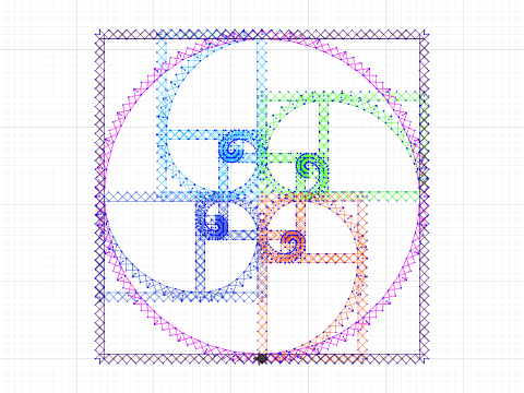 Fibonacci Design Which Is Similar to Kathryns Design - Colorized