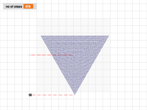 spiral of triangles