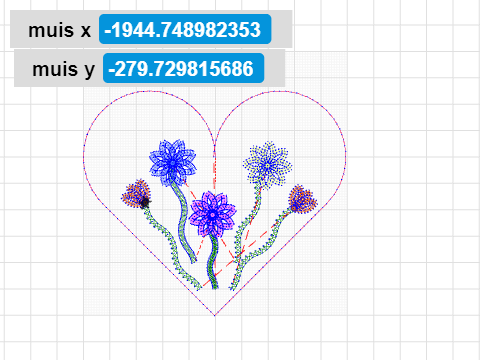 bloemen in een hartje